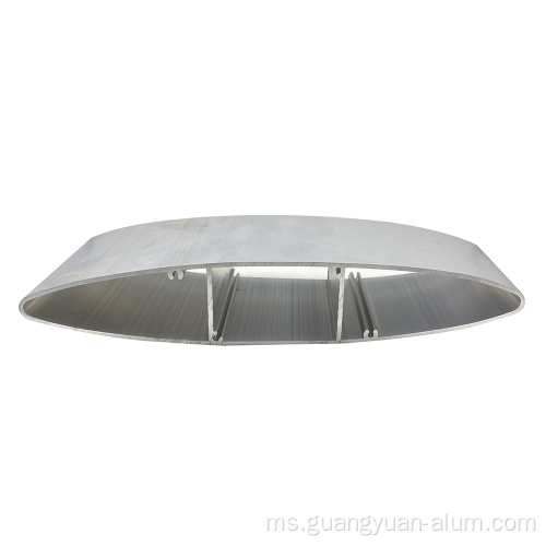 Profil aluminium louver oval